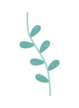 yeşil dal yaprak doğa simgesi bırakır