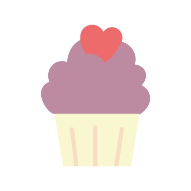 happy valentines day, sweet cupcake heart love snack