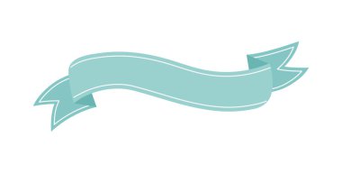 decorative ribbon ornament icon design