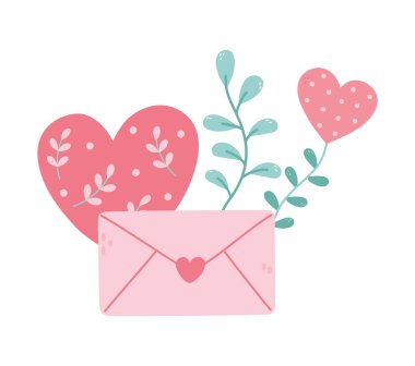 Sevgililer günün kutlu olsun, yapraklı kalp yeşillik dekorasyonu