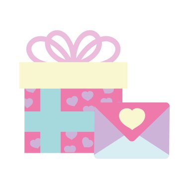 Sevgililer günün kutlu olsun, hediye kutun ve kalpler mesajın kutlu olsun.