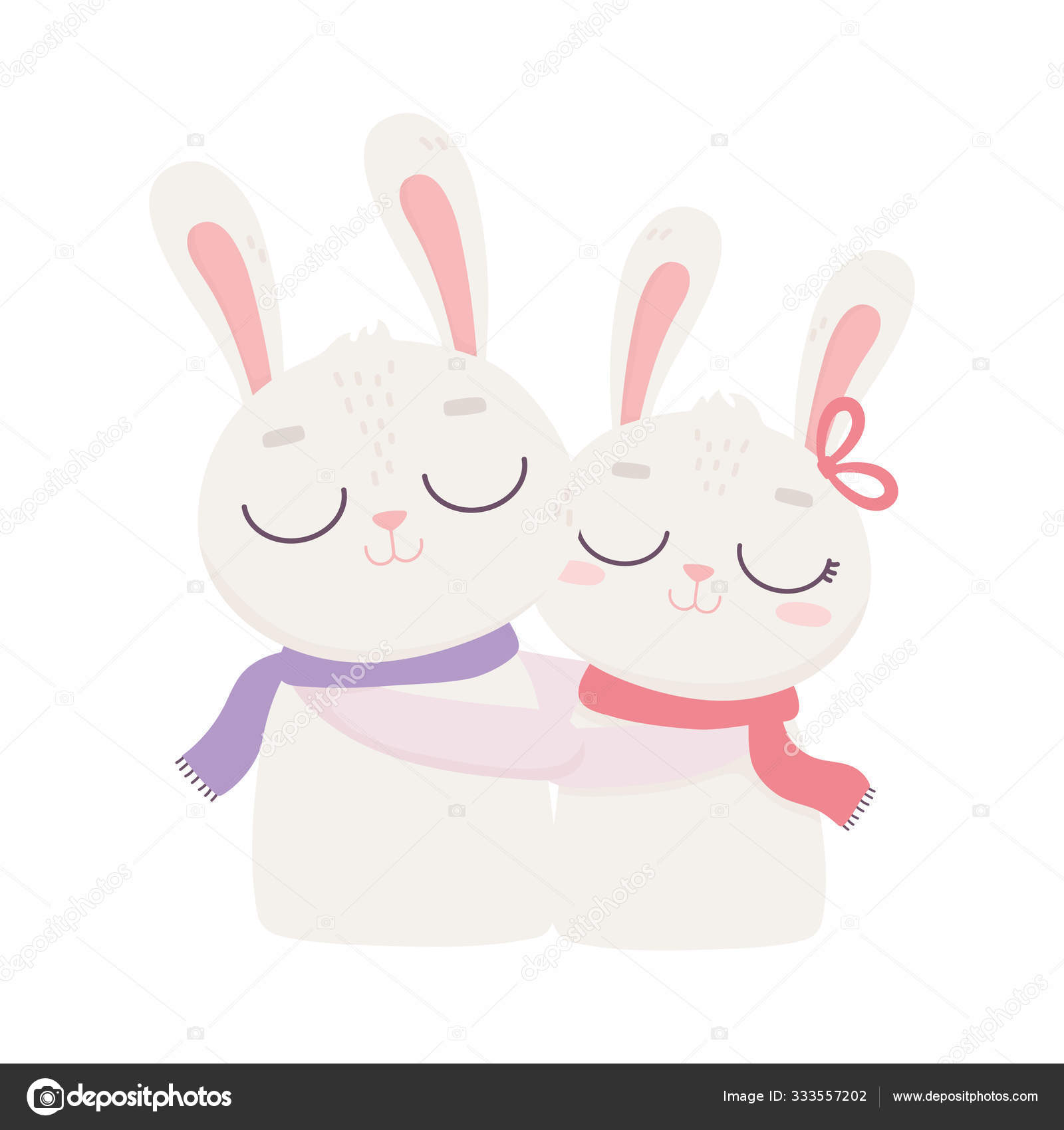 Valentines Day Bunny Rabbit With Red Heart And Love Text, Flat  Illustration, Illustrations, Rabbit Illustration PNG Transparent Image and  Clipart for Free Download, image size:1600x1700