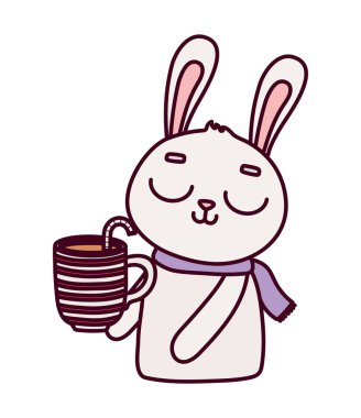 Sevgililer günün kutlu olsun, tatlı tavşancık. Çikolatalı ve bastonlu şeker.