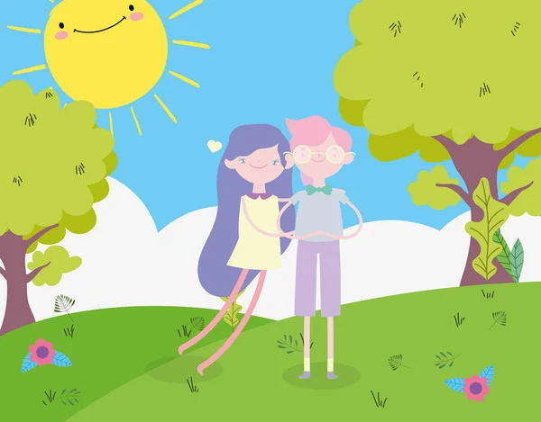 Vetores de Crianças Fofo Menina Anime Desenho Animado Com Flores No Dia  Ensolarado e mais imagens de Bebê - iStock