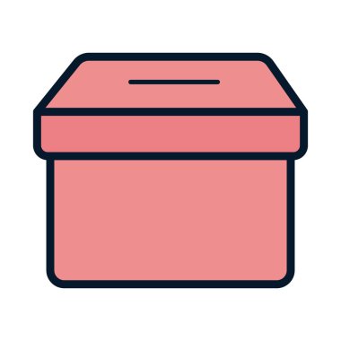 Bağış yapmak için yuvası olan kutu.