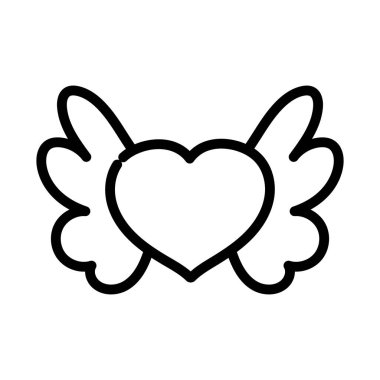 Sevgililer günün kutlu olsun, kanatları olan güzel, kalın bir kalbin var.