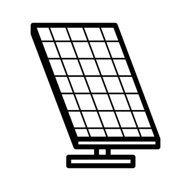 enerji güneş paneli sürdürülebilir ekoloji ortamı simgesi