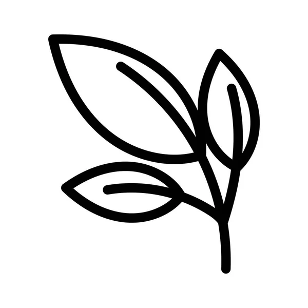 Ecology environment saving plant foliage icon — Stock Vector