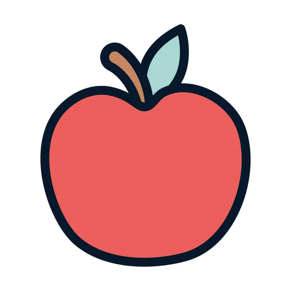 Diseño de iconos de manzana maduro de fruta fresca — Vector de stock