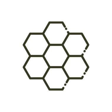 honeycomb structure bee nature line design