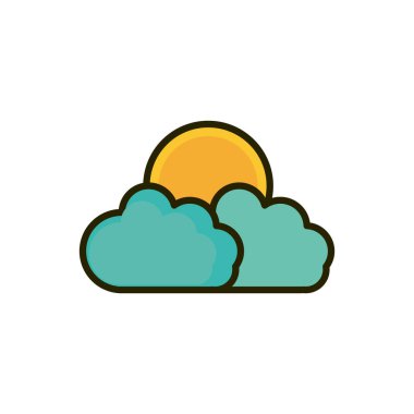 bulutlar güneş doğası çiziyor