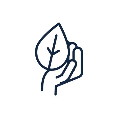 Yaprak ekolojisi ortamına sahip el doğrusal