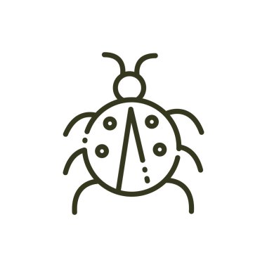 Uğur böceği vahşi yaşam çizgisi tasarımı