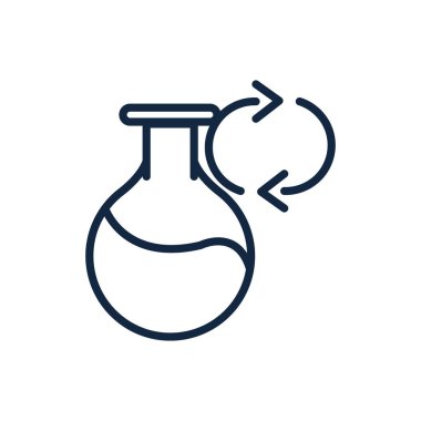 Bilimsel yenilenebilir ekoloji ortamı simgesi doğrusal