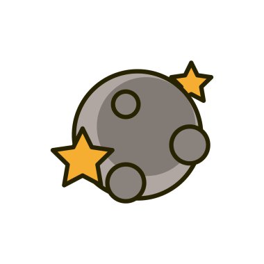 Gezegen yıldızları evren doğa çizimi