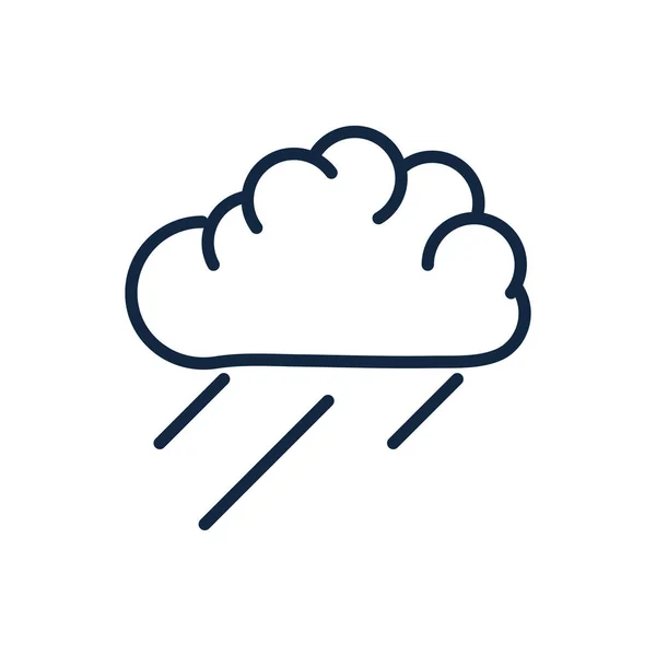云雨生态环境图标线形 — 图库矢量图片