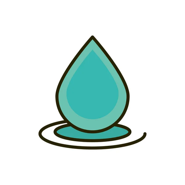 Drops water liquid nature drawing — Stock Vector