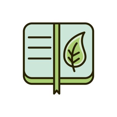 Ekoloji, yaprak yaprağını saklama doğa çizimi