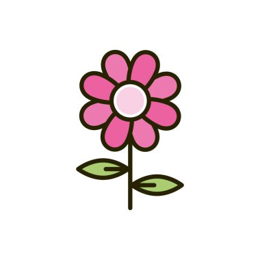 Çiçek yaprakları doğanın çizimleri.