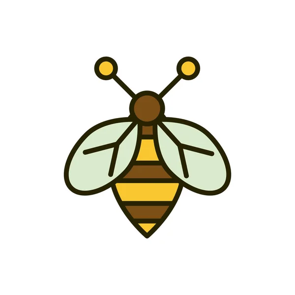 Naturaleza de la fauna de las abejas — Vector de stock