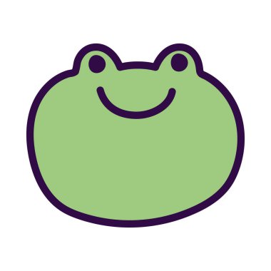 green face frog farm cartoon animal