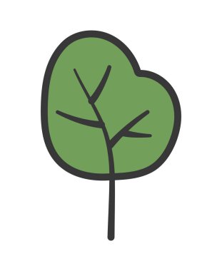 greenery tree foliage botanical nature icon