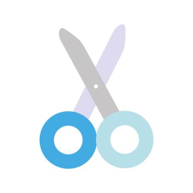 Okula dönüş eğitim makası ikonu