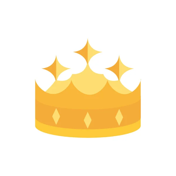 Coroa monarca real jóias coroação e poder — Vetor de Stock