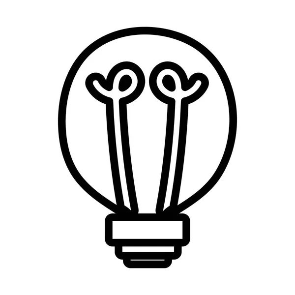 Lampa kreativitet idé begrepp ikon — Stock vektor
