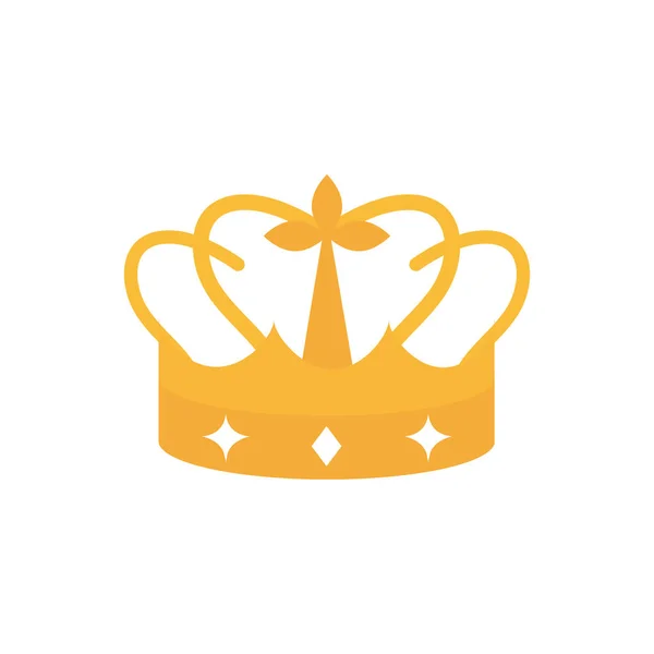 Zlatá koruna monarcha klenot královský — Stockový vektor