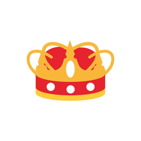 Couronne monarque bijoux royauté autorité — Image vectorielle