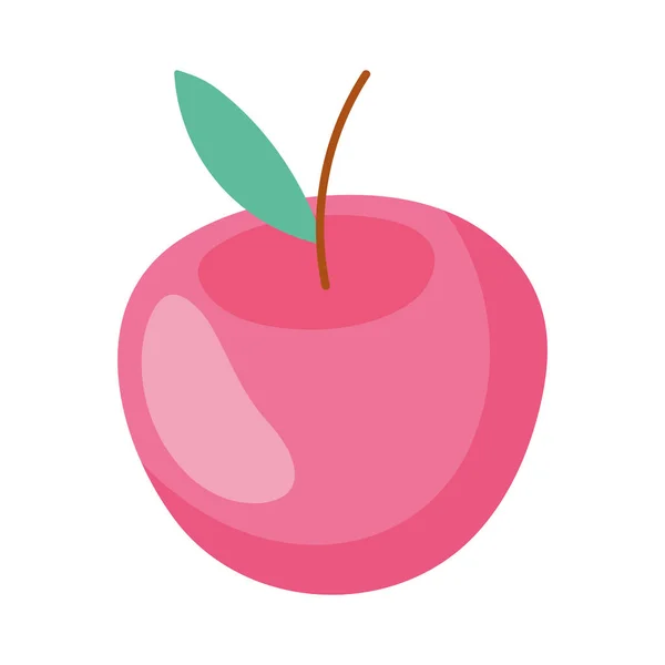 Apple fresh fruit nutrition diet icon — ストックベクタ