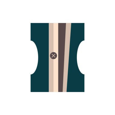 Keskinleştirici kırtasiye malzemesi eğitim okulu ikonu tasarımı