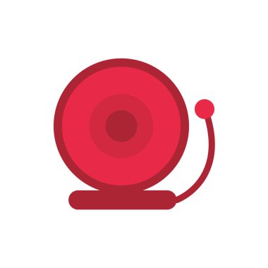 kapı zili çalar alarm okulu simgesi tasarımı