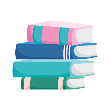 back to school education open book on pile textbooks