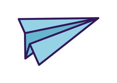 Kağıt uçak yaratıcılığı fikri oyuncak simgesini çal