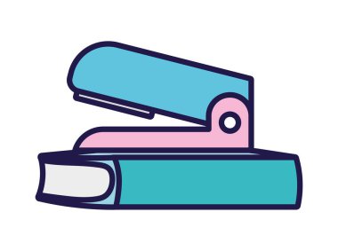 back to school education stapler on book supply
