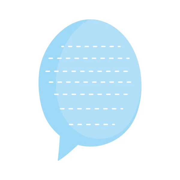 Blue speech bubble pointed lines icon cartoon — Stock vektor