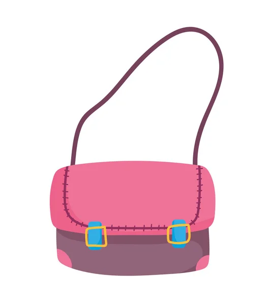 Back to school education handbag accessory icon — 图库矢量图片