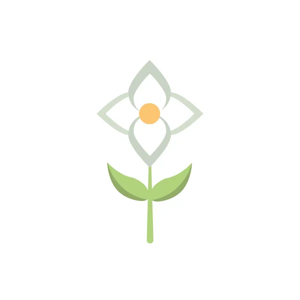 Flower garden natural floral botanical icon — Stock vektor