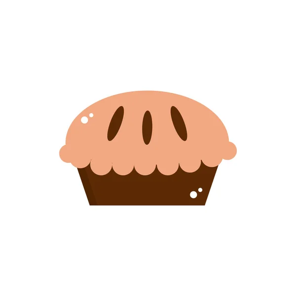 Пирог пекарня сладкие кондитерские закуски пищевые конфеты — стоковый вектор