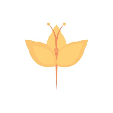 yellow flower natural floral botanical icon