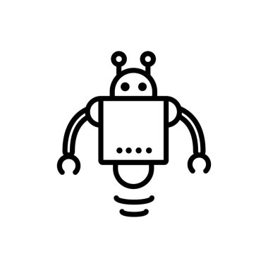 robot antennas technology character artificial machine linear design