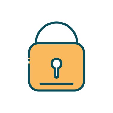 asma kilit güvenlik sosyal medya hattı ve doldur