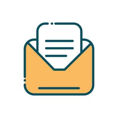 e-posta zarfı sosyal medya hattı ve doldur