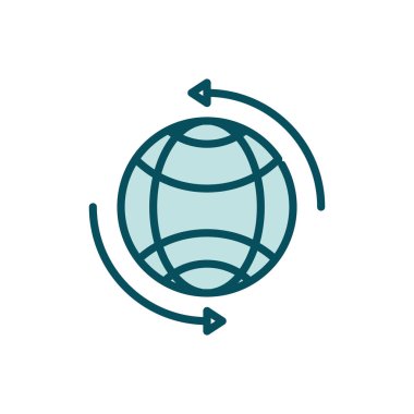 dünya bağlantısı sosyal medya hattı ve doldur