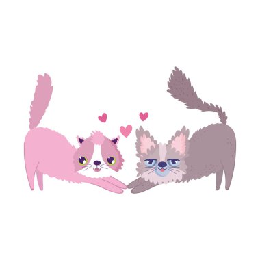 Çizgi film kedileri sevimli maskotlar çizgi film kedileri