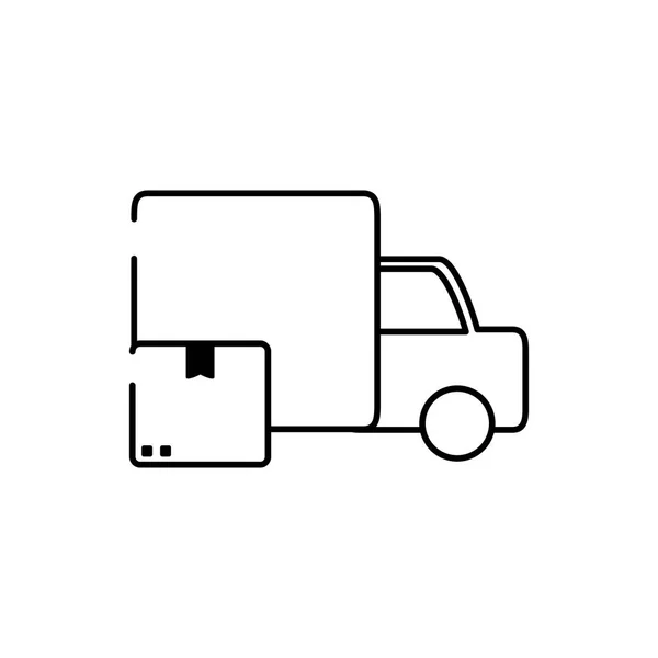 Картонная коробка для грузовых автомобилей — стоковый вектор
