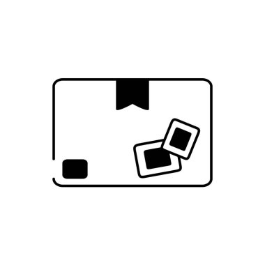 zarf posta kargo dağıtım çizgisi biçimi simgesi