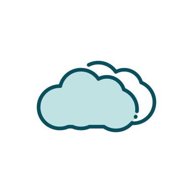 cloud computing social media line and fill